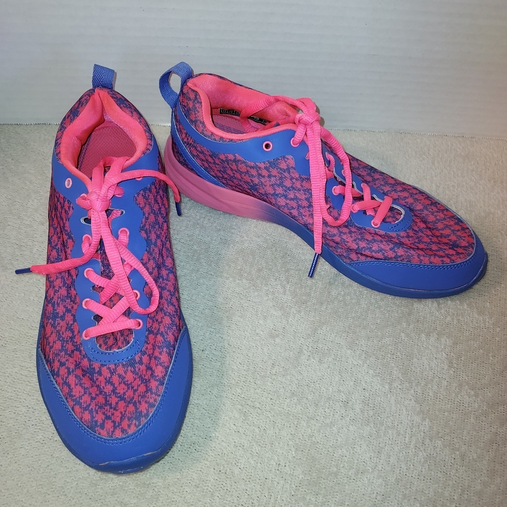 Vionic Python Vivid Pink/Blue Lace-Up Running Act… - image 1